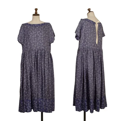 tricot COMME des GARCONS Floral Botanical Pront Cupra Dress