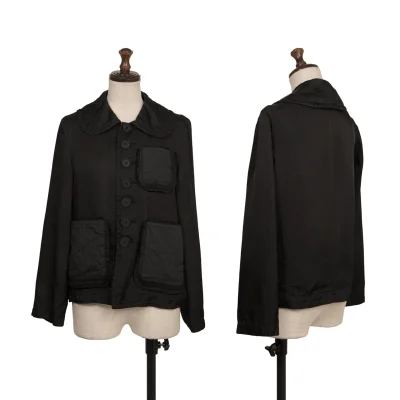 tricot COMME des GARCONS Dyed Cupra Frill Pocket Jacket