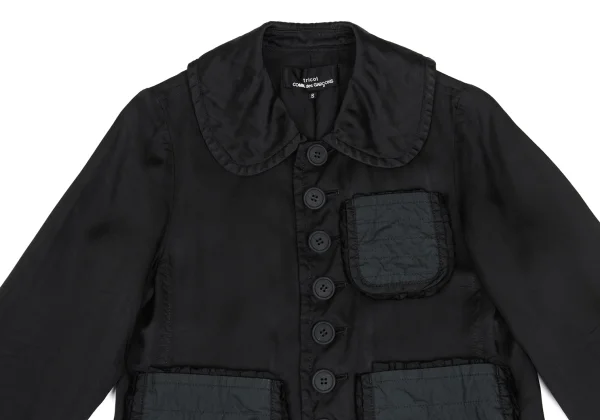 tricot COMME des GARCONS Dyed Cupra Frill Pocket Jacket K-173253_003