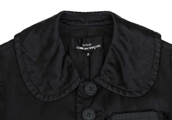 tricot COMME des GARCONS Dyed Cupra Frill Pocket Jacket K-173253_004