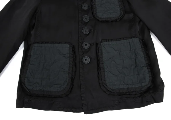 tricot COMME des GARCONS Dyed Cupra Frill Pocket Jacket K-173253_010