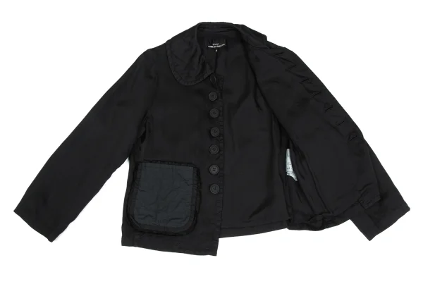 tricot COMME des GARCONS Dyed Cupra Frill Pocket Jacket K-173253_012