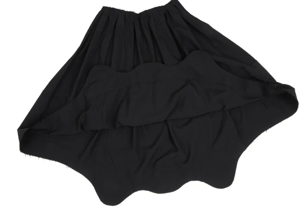 COMME des GARCONS Wool Curve Switching Skirt K-173254_009