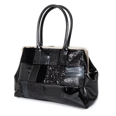 JUNYA WATANABE COMME des GARCONS Patchwork Kiss Lock Bag