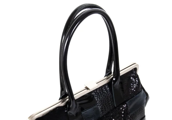 JUNYA WATANABE COMME des GARCONS Patchwork Kiss Lock Bag K-173255_009