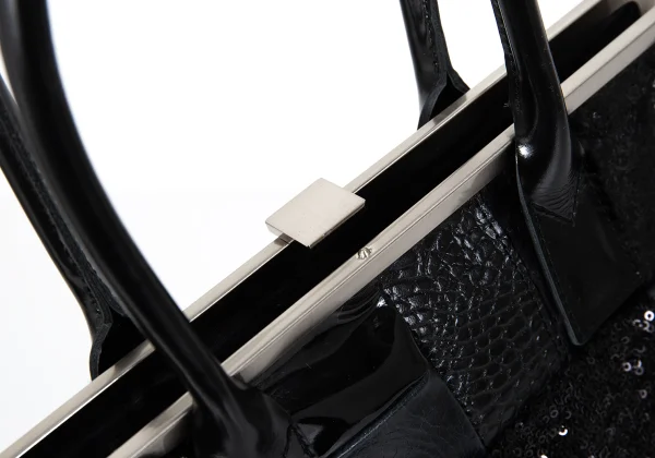 JUNYA WATANABE COMME des GARCONS Patchwork Kiss Lock Bag K-173255_010