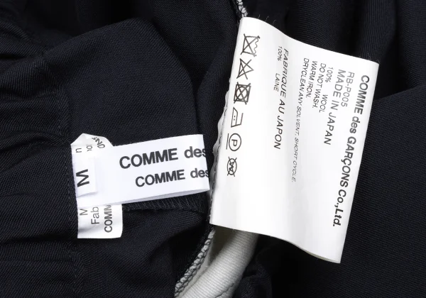 COMME des GARCONS Wool Gaba 3D Switching Wide Pants K-173257_012