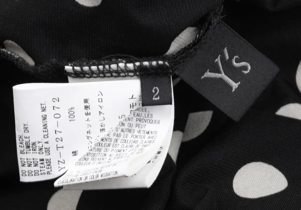 Y's Inside out Dot Pocket T Shirt K-173259_013