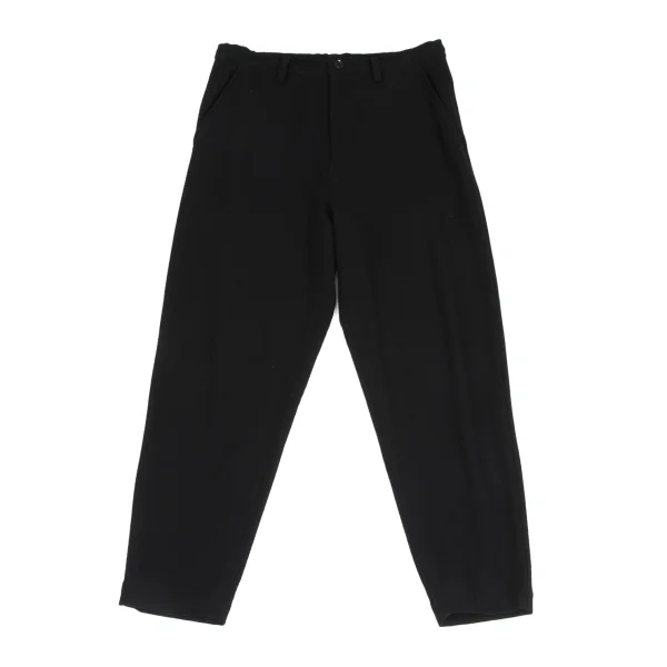Y's Cutting Waist Wool Tapered Pants Black 1 K-173260_001