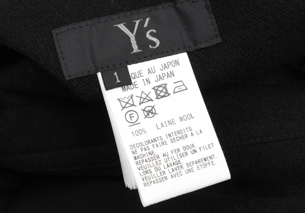 Y's Cutting Waist Wool Tapered Pants K-173260_013
