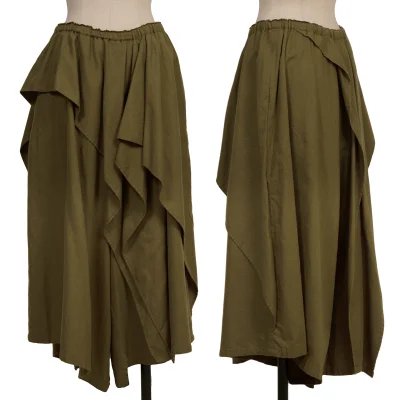 Y's Cotton Frill Wide Pants