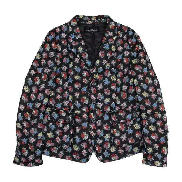tricot COMME des GARCONS Floral Print Rayon Padded Jacket K-173267_002