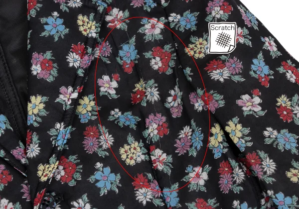 tricot COMME des GARCONS Floral Print Rayon Padded Jacket K-173267_004