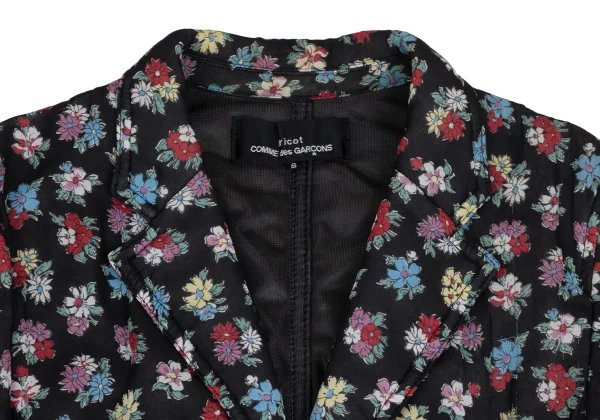 tricot COMME des GARCONS Floral Print Rayon Padded Jacket K-173267_005
