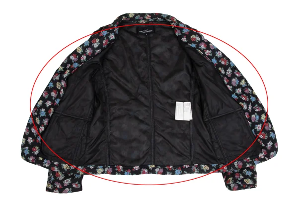 tricot COMME des GARCONS Floral Print Rayon Padded Jacket K-173267_011