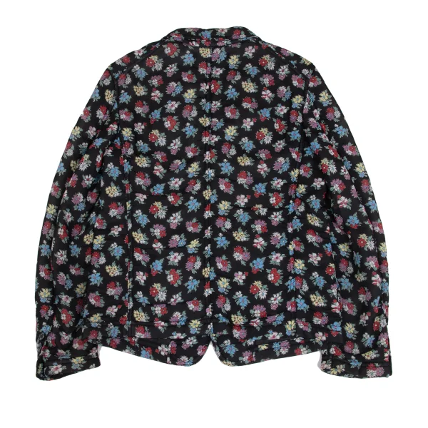 tricot COMME des GARCONS Floral Print Rayon Padded Jacket K-173267_016