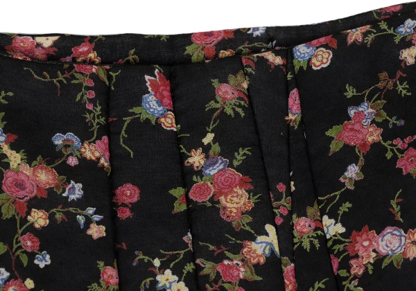 tricot COMME des GARCONS Floral Print Rayon Padded Skirt K-173268_005