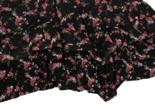 tricot COMME des GARCONS Floral Print Rayon Padded Skirt K-173268_008