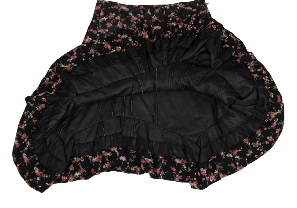 tricot COMME des GARCONS Floral Print Rayon Padded Skirt K-173268_009