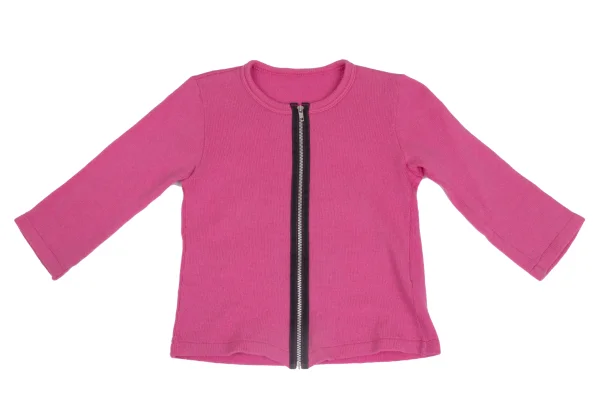 COMME des GARCONS Wool Nylon Zip Up 3/4 sleeve Kinit Cardigan K-173270_002