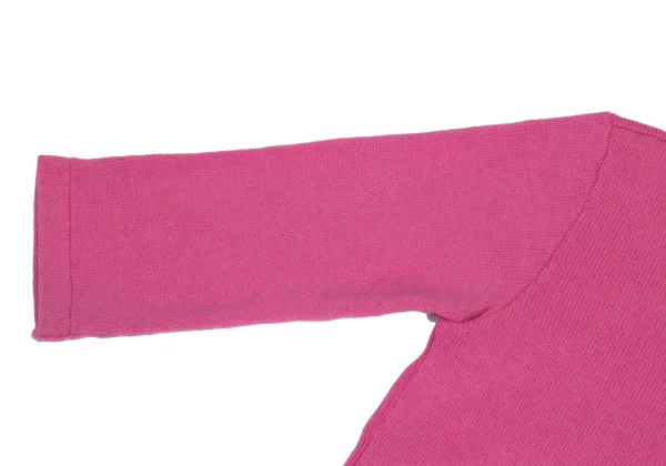COMME des GARCONS Wool Nylon Zip Up 3/4 sleeve Kinit Cardigan K-173270_006