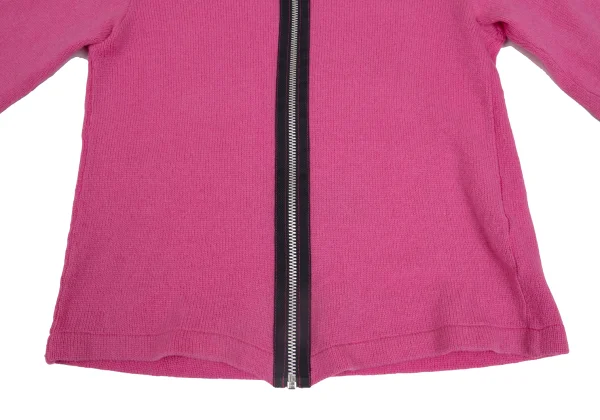 COMME des GARCONS Wool Nylon Zip Up 3/4 sleeve Kinit Cardigan K-173270_008