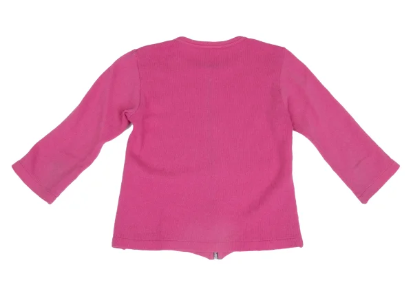 COMME des GARCONS Wool Nylon Zip Up 3/4 sleeve Kinit Cardigan K-173270_011