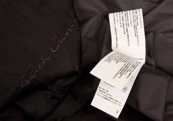 Rick Owens Leather High Neck Wrap Motorcycle Jacket K-173272_019