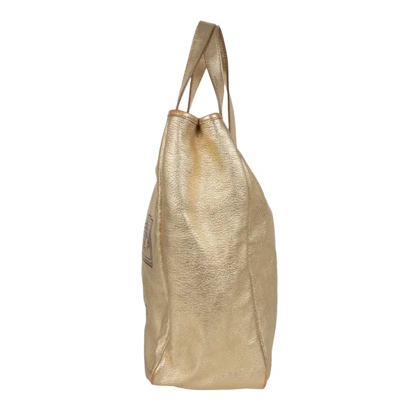 Yves Saint Laurent rive gauche Y Mail Metallic Leather Tote Bag K-173274_006