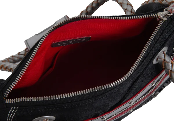 LOEWE Charm Zip Braided Handle Bag K-173275_012