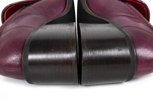 KENZO Python Leather Chunky Heel Shoes K-173278_009