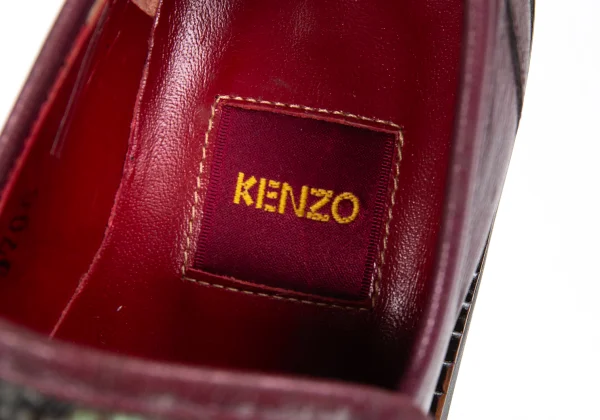 KENZO Python Leather Chunky Heel Shoes K-173278_013