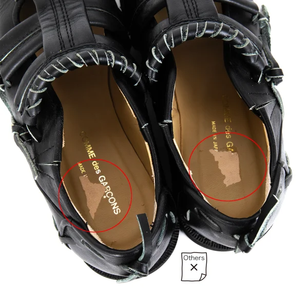 COMME des GARCONS Glove Design Leather Shoer K-173279_008