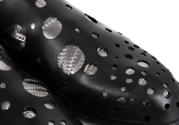 ISSEY MIYAKE Dot Punching Layered Metallic Leather Sneakers K-173282_007