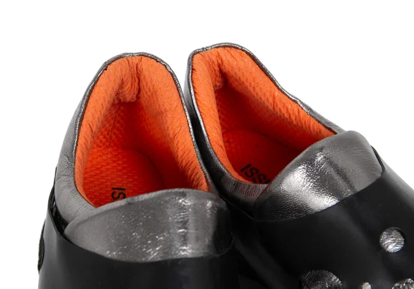 ISSEY MIYAKE Dot Punching Layered Metallic Leather Sneakers K-173282_009
