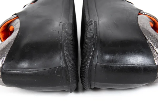 ISSEY MIYAKE Dot Punching Layered Metallic Leather Sneakers K-173282_011