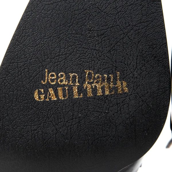 Jean Paul GAULTIER Square Heel Leather Penny Loafers K-173287_011