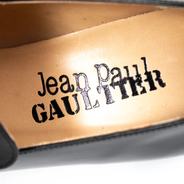 Jean Paul GAULTIER Square Heel Leather Penny Loafers K-173287_014