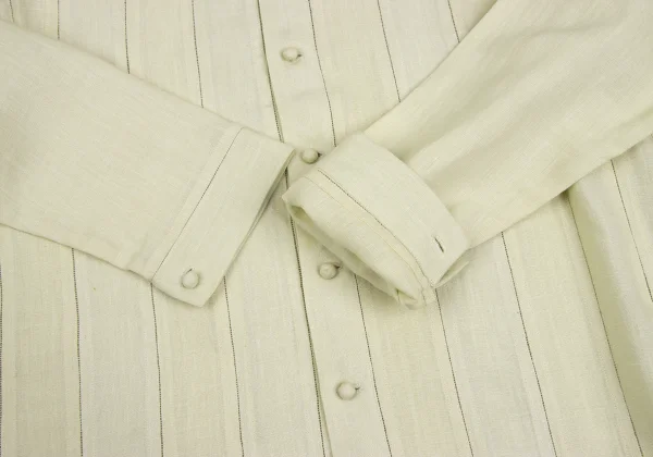 ASHA BY MDS Sheer Stripe Stand Collar Shirt Jacket K-173297_009