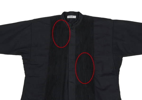 ASHA BY MDS Front Pintuck Detailing Band Collar Jacket  K-173301_003