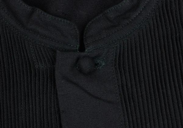 ASHA BY MDS Front Pintuck Detailing Band Collar Jacket  K-173301_007