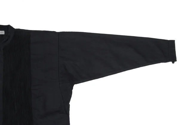 ASHA BY MDS Front Pintuck Detailing Band Collar Jacket  K-173301_008