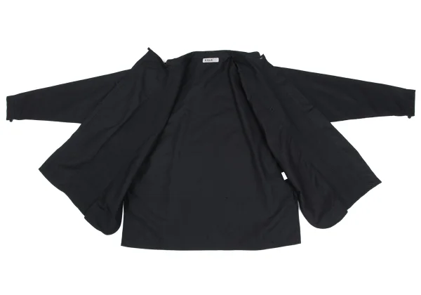 ASHA BY MDS Front Pintuck Detailing Band Collar Jacket  K-173301_014