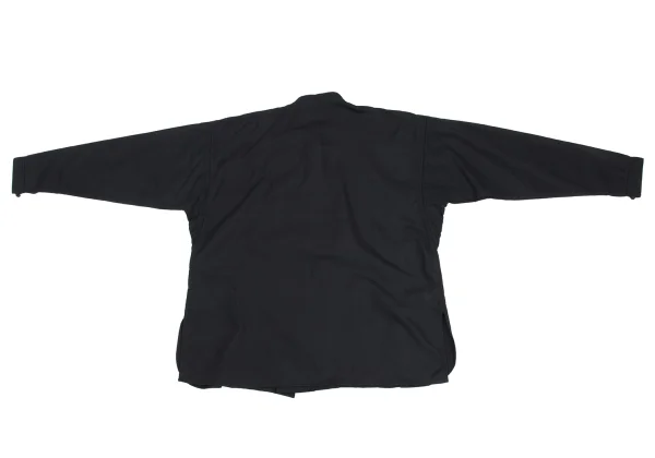 ASHA BY MDS Front Pintuck Detailing Band Collar Jacket  K-173301_015