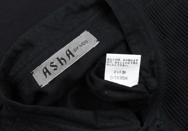 ASHA BY MDS Front Pintuck Detailing Band Collar Jacket  K-173301_017