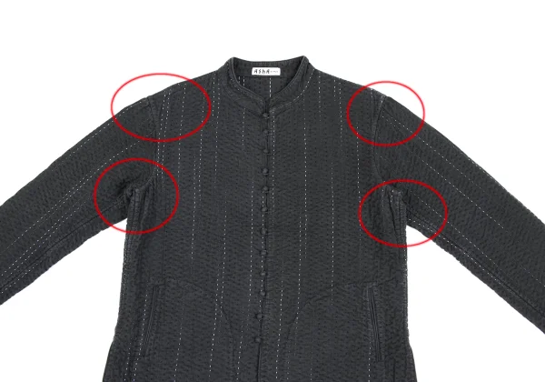 ASHA BY MDS Sashiko Multi Button Band Collar Jacket K-173303_003