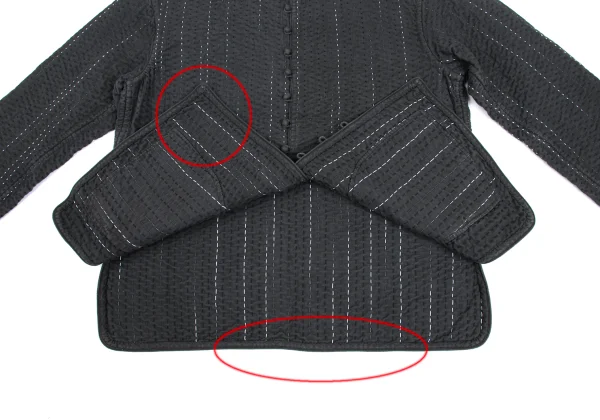 ASHA BY MDS Sashiko Multi Button Band Collar Jacket K-173303_014