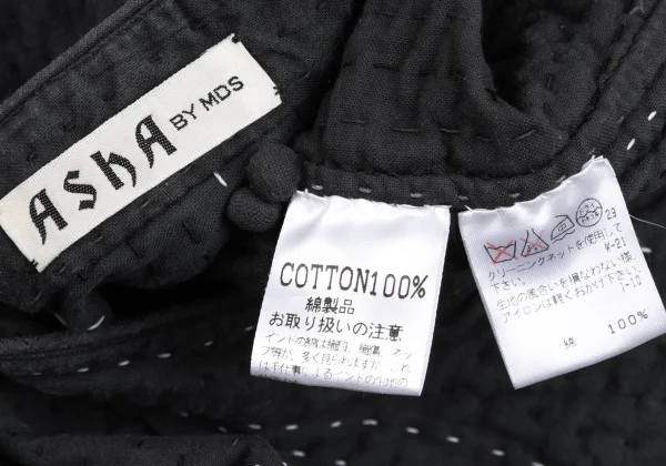 ASHA BY MDS Sashiko Multi Button Band Collar Jacket K-173303_020