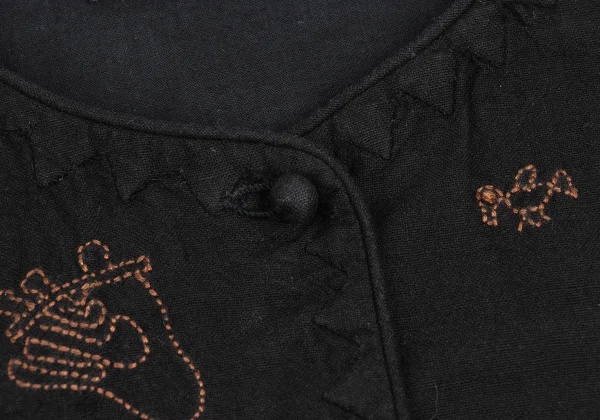 ASHA BY MDS Zigzag Animal Stitching  Collarless Jacket K-173306_006