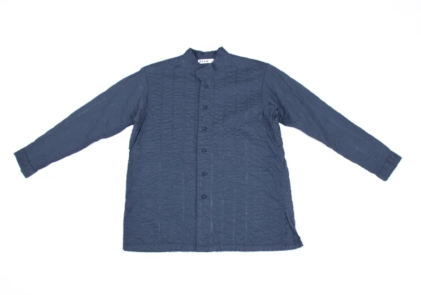 ASHA BY MDS Striped Sashiko Embroidered Stand Collar Jacket K-173308_002